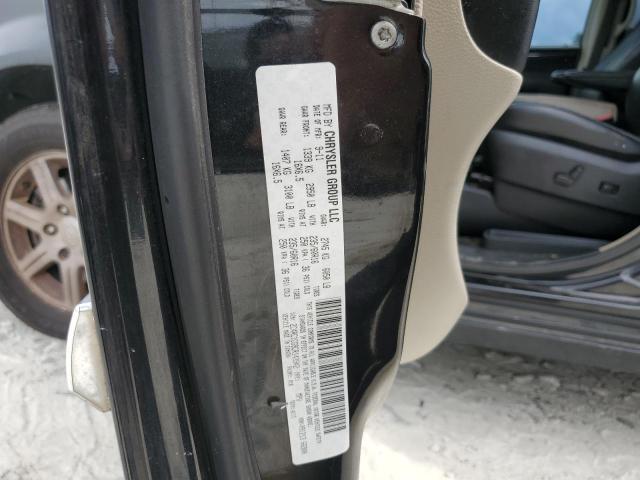 2C4RC1CG9CR143942 - 2012 CHRYSLER TOWN & COU TOURING L BLACK photo 13