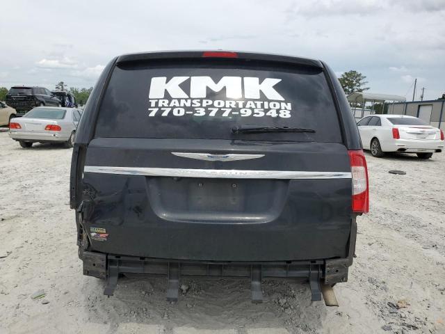 2C4RC1CG9CR143942 - 2012 CHRYSLER TOWN & COU TOURING L BLACK photo 6