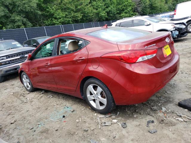 KMHDH4AE0BU095498 - 2011 HYUNDAI ELANTRA GLS RED photo 2