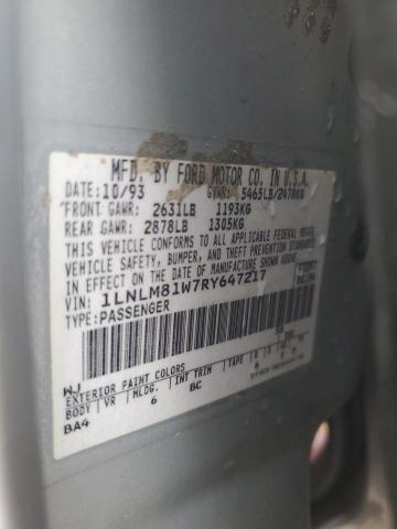 1LNLM81W7RY647217 - 1994 LINCOLN TOWN CAR EXECUTIVE Silber Foto 12