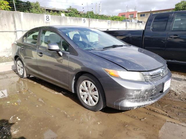 2HGFB2F57CH558092 - 2012 HONDA CIVIC LX GRAY photo 4