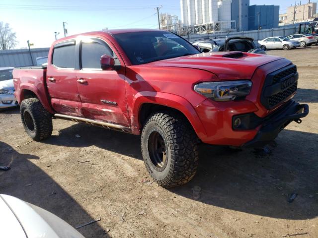 3TMCZ5AN4HM053755 - 2017 TOYOTA TACOMA DOUBLE CAB RED photo 4