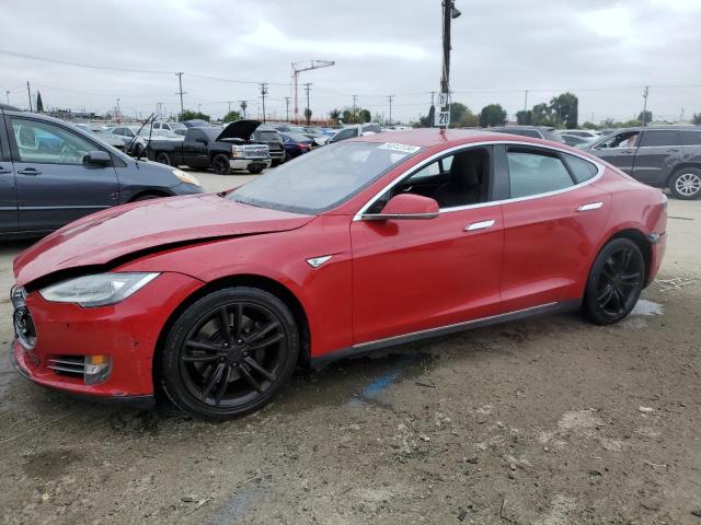 5YJSA1E18GF131881 - 2016 TESLA MODEL S RED photo 1