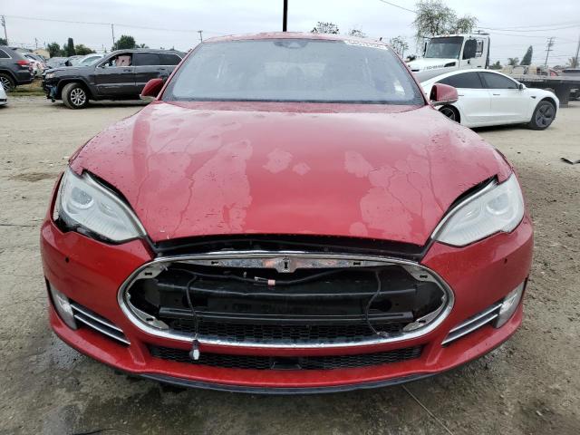 5YJSA1E18GF131881 - 2016 TESLA MODEL S RED photo 5