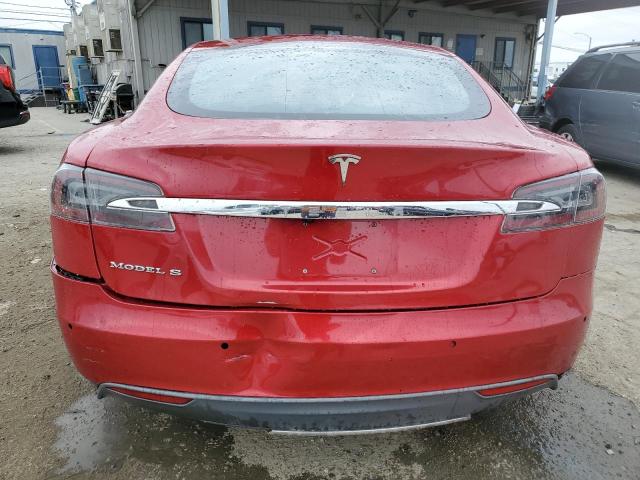 5YJSA1E18GF131881 - 2016 TESLA MODEL S RED photo 6