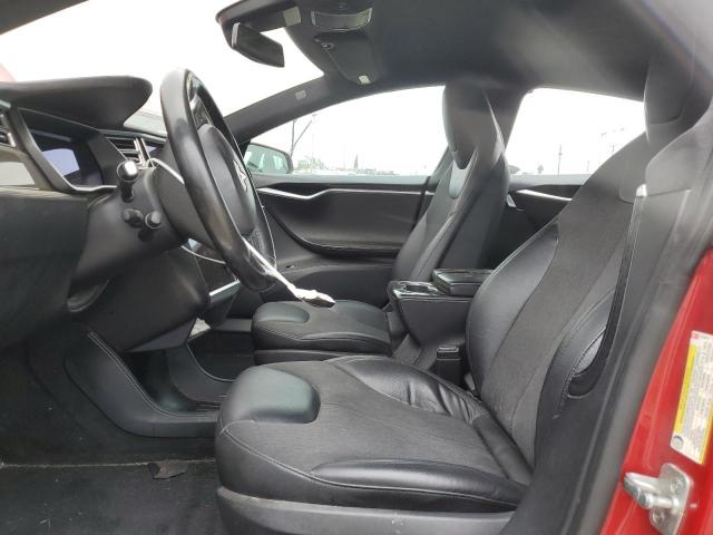 5YJSA1E18GF131881 - 2016 TESLA MODEL S RED photo 7