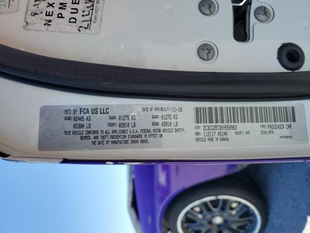 2C3CDZBT2KH550963 - 2019 DODGE CHALLENGER R/T PURPLE photo 13