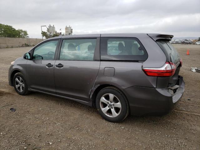 5TDZZ3DCXJS918128 - 2018 TOYOTA SIENNA L GRAY photo 2