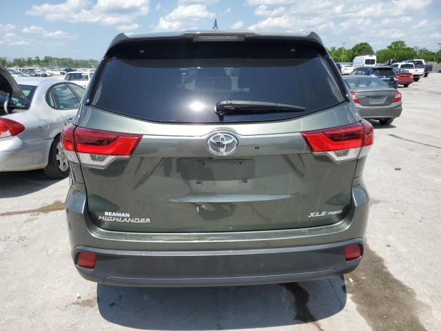 5TDJZRFH3KS745899 - 2019 TOYOTA HIGHLANDER SE GREEN photo 6