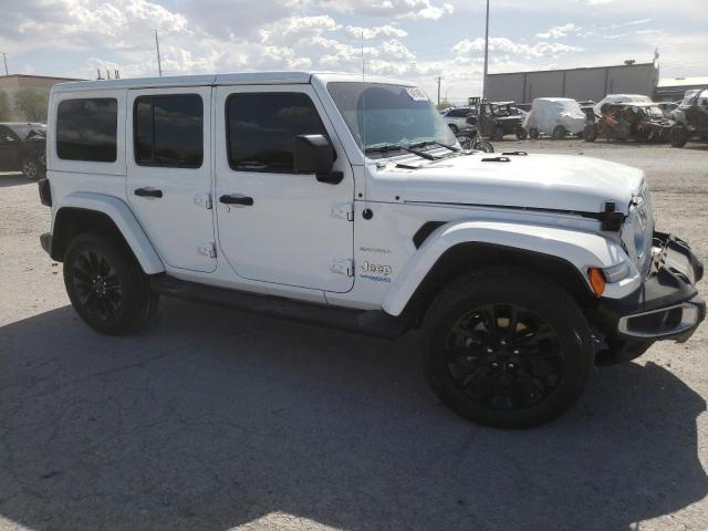 1C4JJXP66MW730423 - 2021 JEEP WRANGLER U SAHARA 4XE WHITE photo 4