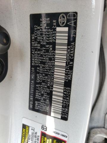 2T1KU4EE8DC981232 - 2013 TOYOTA MATRIX 白色 照片 13