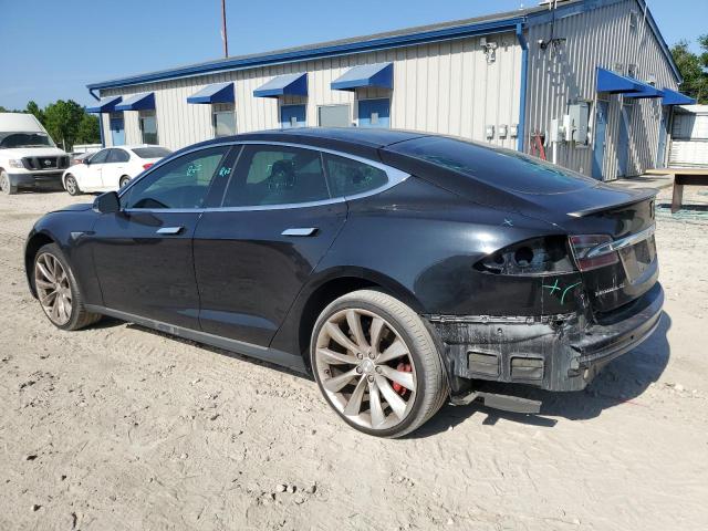 5YJSA1E48FF118749 - 2015 TESLA MODEL S BLACK photo 2
