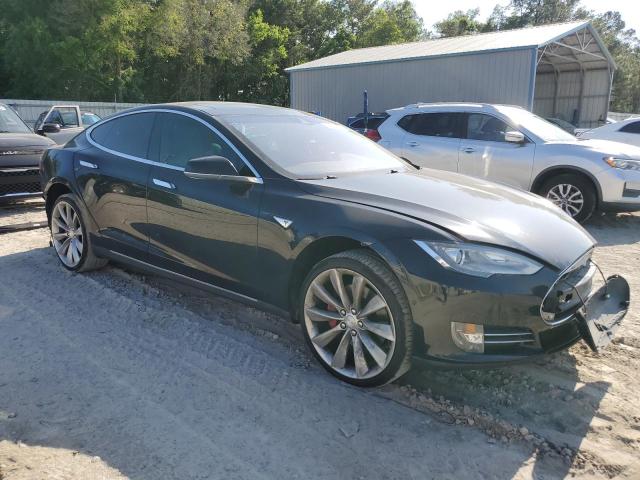 5YJSA1E48FF118749 - 2015 TESLA MODEL S BLACK photo 4