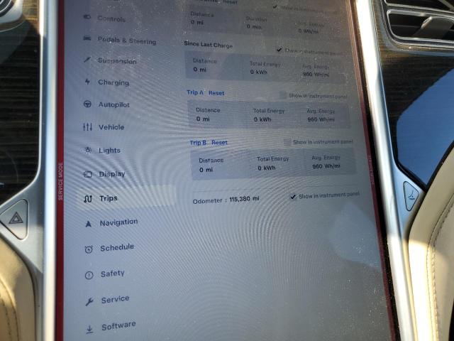 5YJSA1E48FF118749 - 2015 TESLA MODEL S BLACK photo 9