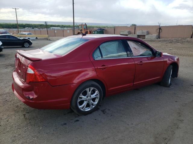 3FAHP0HG2CR218726 - 2012 FORD FUSION SE BURGUNDY photo 3