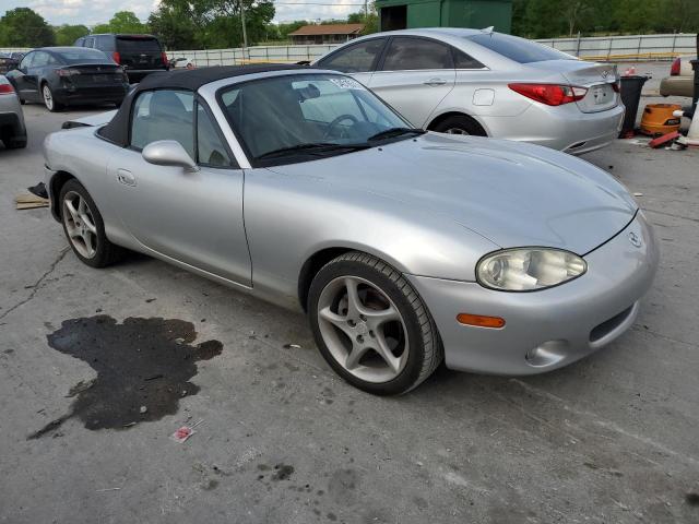 JM1NB353510208400 - 2001 MAZDA MX-5 MIATA BASE SILVER photo 4