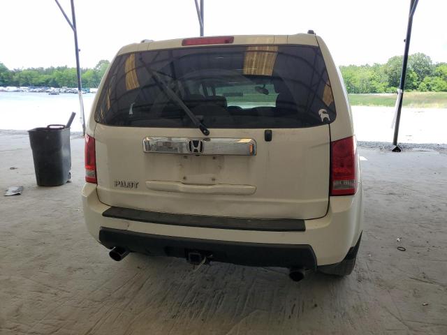 5FNYF3H52BB025439 - 2011 HONDA PILOT EXL WHITE photo 6