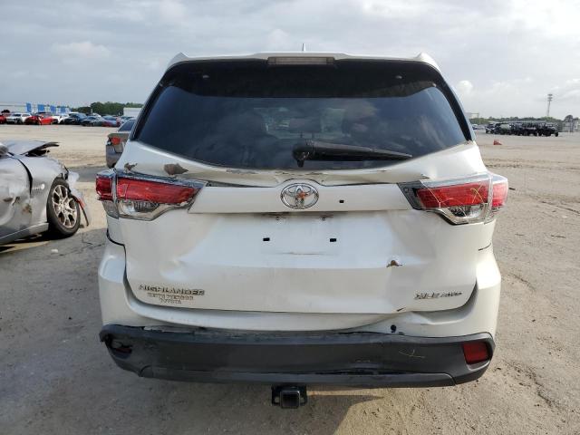 5TDJKRFH1GS254212 - 2016 TOYOTA HIGHLANDER XLE WHITE photo 6