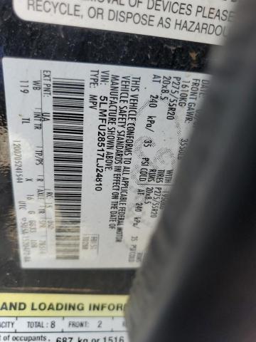 5LMFU28517LJ24810 - 2007 LINCOLN NAVIGATOR შავი ფოტო 13