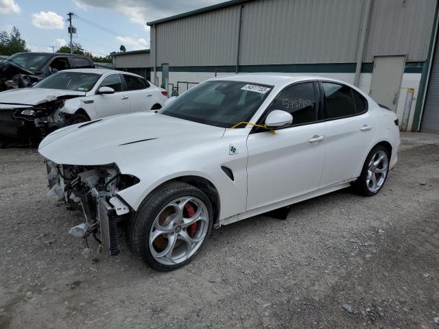 ZARFAMEV7K7606835 - 2019 ALFA ROMEO GIULIA QUADRIFOGLIO WHITE photo 1