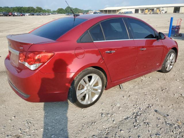 1G1PG5SB8E7336153 - 2014 CHEVROLET CRUZE LTZ RED photo 3