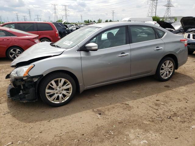 3N1AB7AP0EY315545 - 2014 NISSAN SENTRA S SILVER photo 1