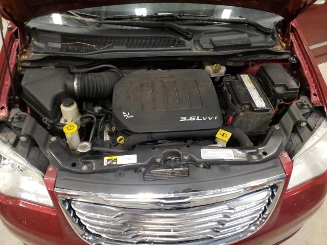 2C4RC1CG8DR676852 - 2013 CHRYSLER TOWN & COU TOURING L RED photo 12