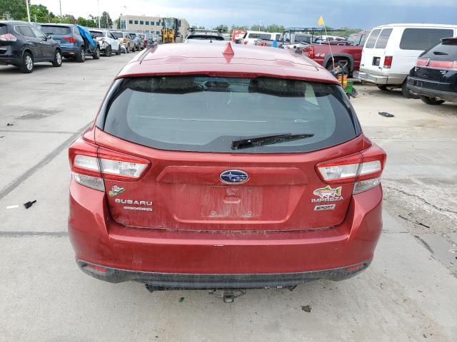 4S3GTAK64J1721611 - 2018 SUBARU IMPREZA SPORT RED photo 6