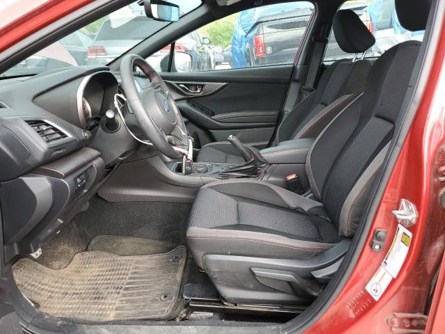 4S3GTAK64J1721611 - 2018 SUBARU IMPREZA SPORT RED photo 7