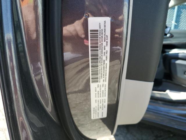 2C4RC1EGXHR778592 - 2017 CHRYSLER PACIFICA TOURING L PLUS GRAY photo 13