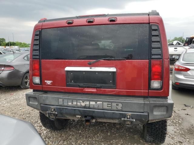 5GRGN23U05H103436 - 2005 HUMMER H2 MAROON photo 6