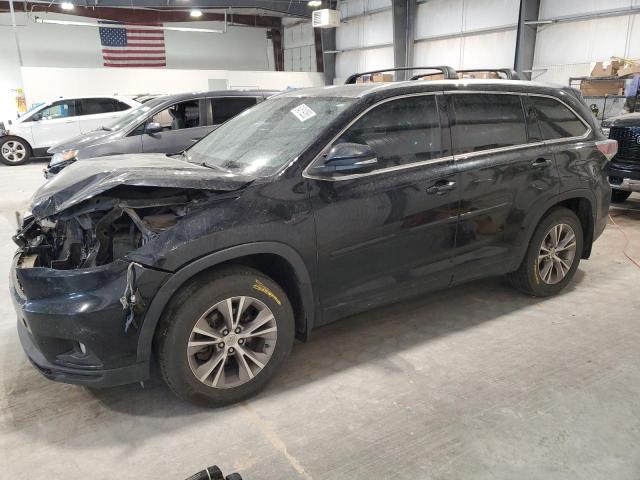 5TDJKRFH0ES027364 - 2014 TOYOTA HIGHLANDER XLE BLACK photo 1