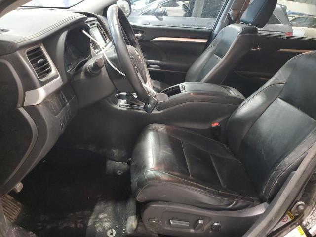 5TDJKRFH0ES027364 - 2014 TOYOTA HIGHLANDER XLE BLACK photo 7