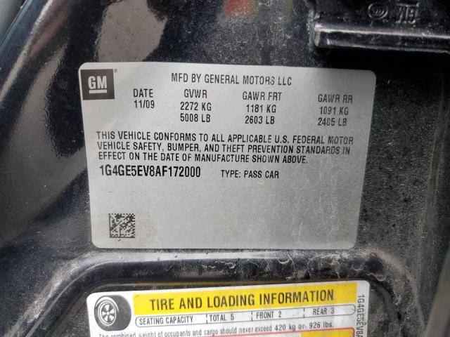 1G4GE5EV8AF172000 - 2010 BUICK LACROSSE CXS 石墨色 照片 12