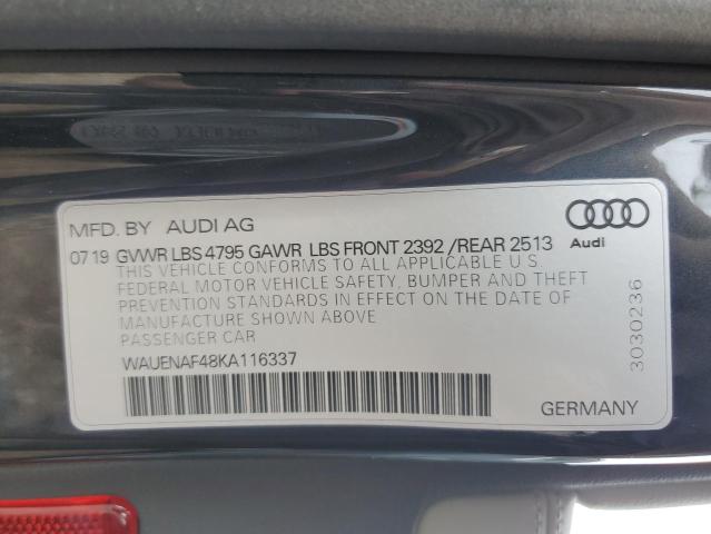 WAUENAF48KA116337 - 2019 AUDI A4 PREMIUM PLUS GRAY photo 13