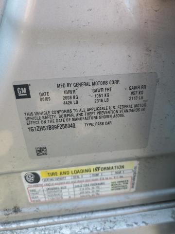 1G1ZH57B89F256040 - 2009 CHEVROLET MALIBU 1LT 银色 照片 12