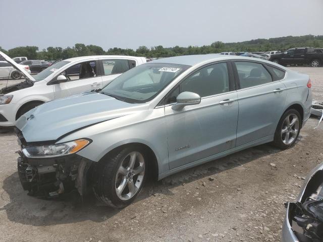 3FA6P0LU8ER298511 - 2014 FORD FUSION SE HYBRID TURQUOISE photo 1