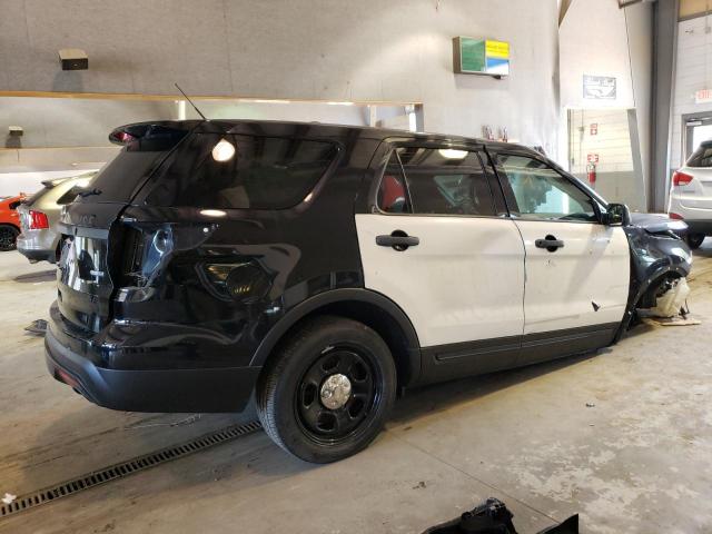 1FM5K8AR0HGE39709 - 2017 FORD EXPLORER POLICE INTERCEPTOR TWO TONE photo 3