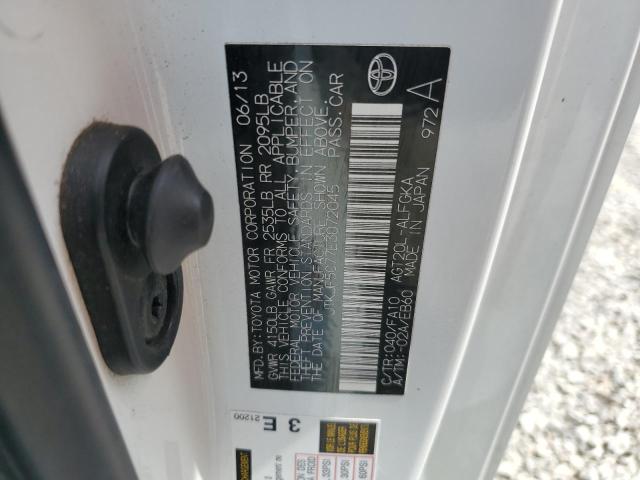 JTKJF5C77E3072045 - 2014 TOYOTA SCION TC 白色 照片 12