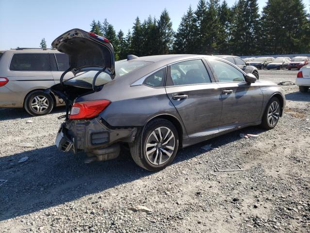 1HGCV3F17KA017523 - 2019 HONDA ACCORD HYBRID GRAY photo 3