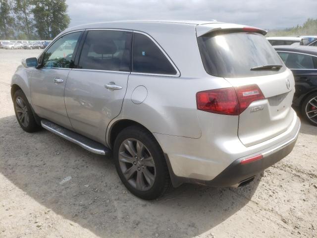 2HNYD2H59BH527188 - 2011 ACURA MDX ADVANCE SILVER photo 2