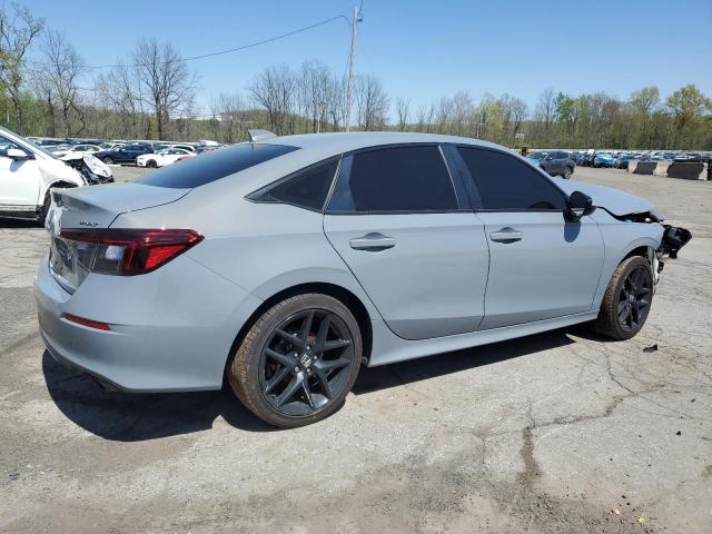 2HGFE2F56SH548160 - 2025 HONDA CIVIC SPORT GRAY photo 3