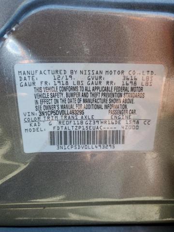 3N1CP5DV0LL493295 - 2020 NISSAN KICKS SR GRAY photo 13