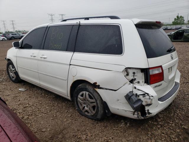 5FNRL38787B073470 - 2007 HONDA ODYSSEY EXL WHITE photo 2