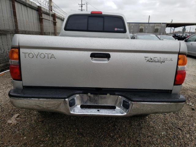 5TESM92N52Z125654 - 2002 TOYOTA TACOMA XTRACAB PRERUNNER GRAY photo 6