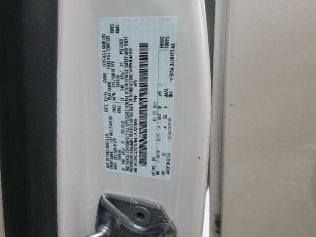 5LMCJ2C99HUL32385 - 2017 LINCOLN MKC SELECT 白色 照片 12