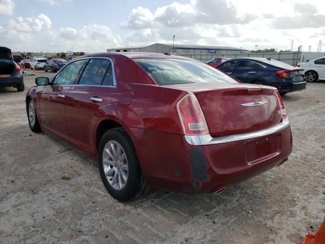 2C3CCACG3CH265731 - 2012 CHRYSLER 300 LIMITED RED photo 3