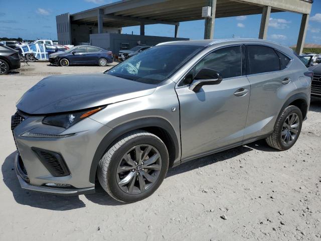 JTJSARBZ2M2183995 - 2021 LEXUS NX 300 BASE ვერცხლისფერი ფოტო 1