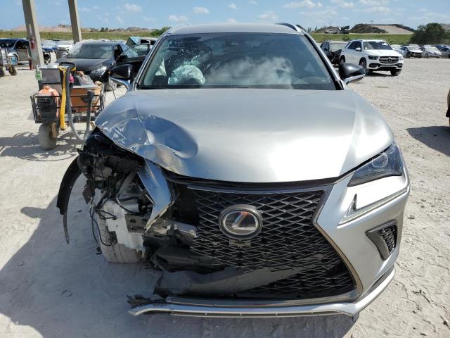 JTJSARBZ2M2183995 - 2021 LEXUS NX 300 BASE ვერცხლისფერი ფოტო 5