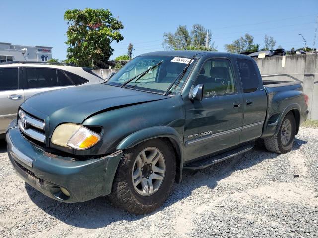 5TBRT34163S390888 - 2003 TOYOTA TUNDRA ACCESS CAB SR5 GREEN photo 1